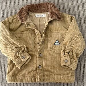 Zara Kids Brown Corduroy Jean Jacket